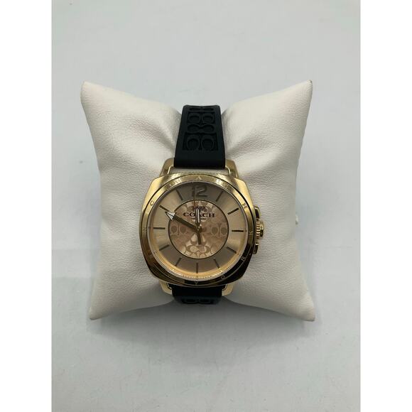 Coach Watch- about 36 mm, Black/Gold main image 7